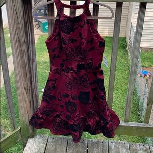 NWT Charlotte Russe size S burgundy dress.